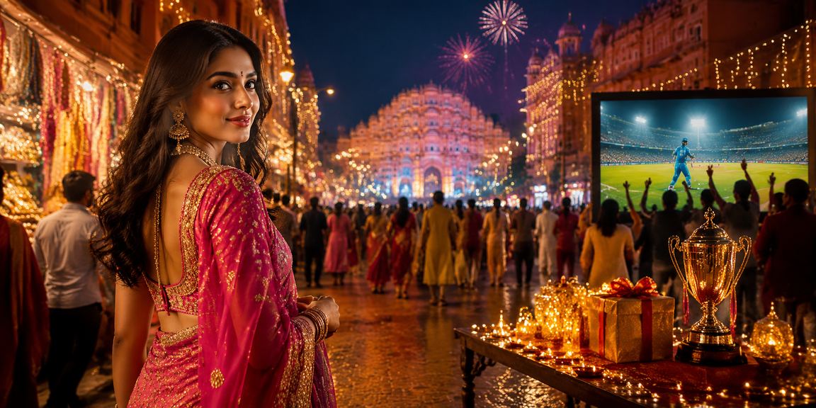 Diwali festival cricket betting scene in Jaipur